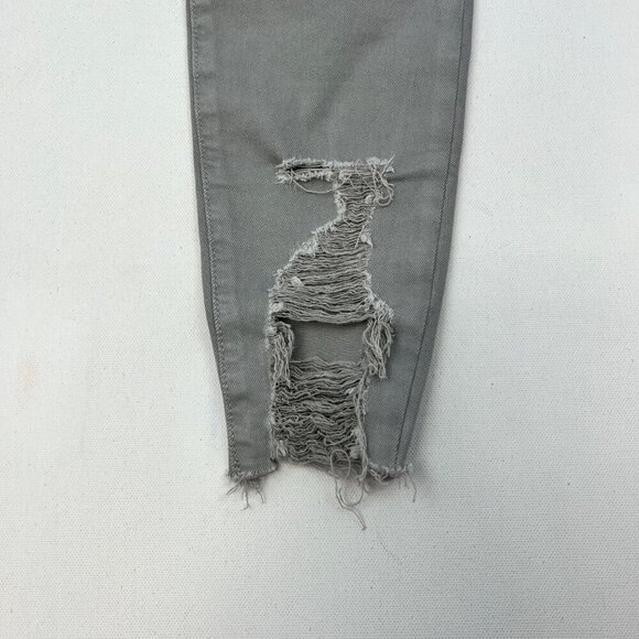 American Eagle Outfitters Women’s Distressed Jeggings Low Rise Gray Size 0 - Picture 5 of 9